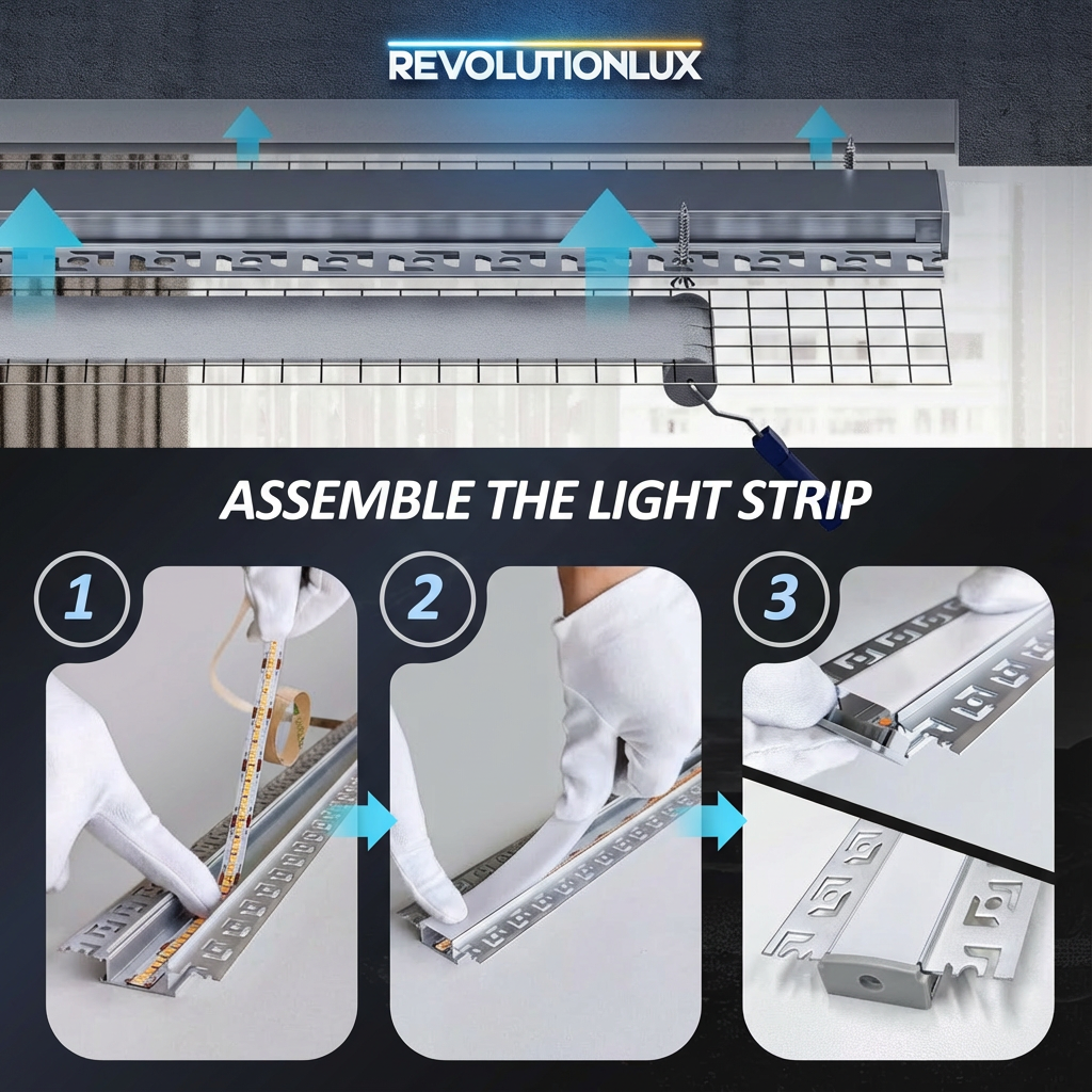 LED Aluminiumprofil Trockenbau für LED Streifen